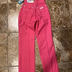 90s vintage hot pink wrangler jeans
